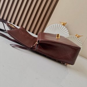 CC 2025 Backpack 30cm Brown Gold Backpack Sheepskin 298104