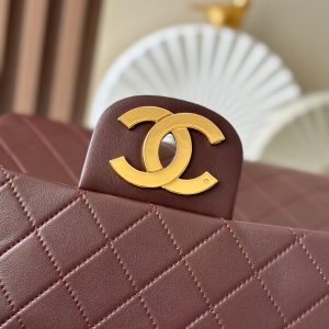 CC 2025 Backpack 30cm Brown Gold Backpack Sheepskin 298104