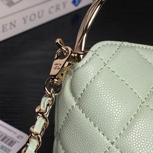 img_70762a6f_20250413_i1744551072306_5910_0_4_jpg CC Coco Crush Handle Lunch Bag Light Green Caviar Leather