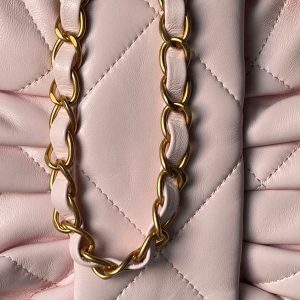 Chanel 25K Bow Bag Pink Gold Calfskin 295190