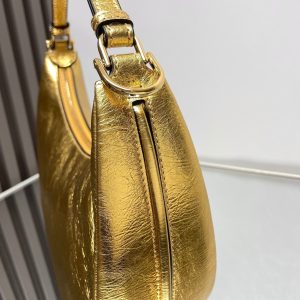 FendiIGRAPHY MEDIUM 29 IN GOLD METALLIC SMOOTH LAMBSKIN GOLD HARDWARE