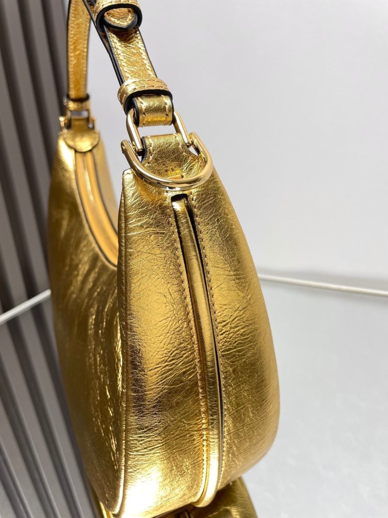 FendiIGRAPHY MEDIUM 29 IN GOLD METALLIC SMOOTH LAMBSKIN GOLD HARDWARE