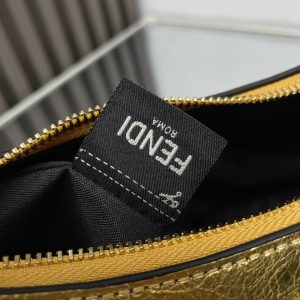 FendiIGRAPHY MEDIUM 29 IN GOLD METALLIC SMOOTH LAMBSKIN GOLD HARDWARE