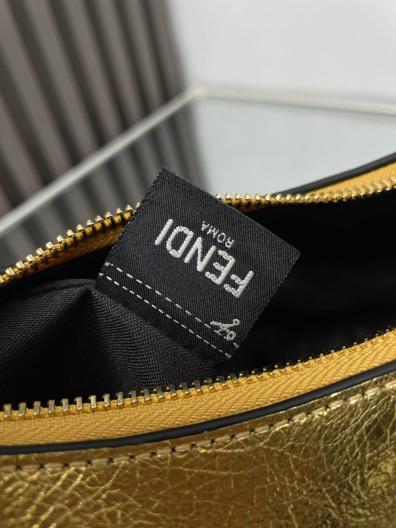 FendiIGRAPHY MEDIUM 29 IN GOLD METALLIC SMOOTH LAMBSKIN GOLD HARDWARE