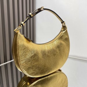 FendiIGRAPHY MEDIUM 29 IN GOLD METALLIC SMOOTH LAMBSKIN GOLD HARDWARE