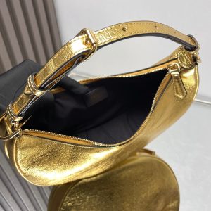 FendiIGRAPHY MEDIUM 29 IN GOLD METALLIC SMOOTH LAMBSKIN GOLD HARDWARE