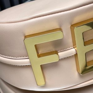FendiIGRAPHY MEDIUM 29 IN BISQUE SMOOTH LAMBSKIN GOLD HARDWARE