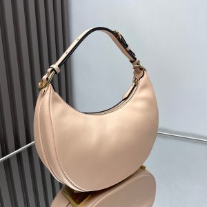 FendiIGRAPHY MEDIUM 29 IN BISQUE SMOOTH LAMBSKIN GOLD HARDWARE