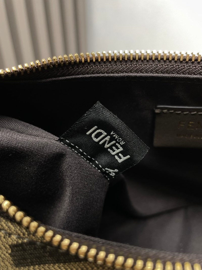 FendiIGRAPHY MEDIUM 29 IN GURKHA JACQUARD FABRIC FF MOTIF GOLD HARDWARE