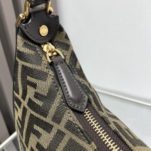 FendiIGRAPHY MEDIUM 29 IN GURKHA JACQUARD FABRIC FF MOTIF GOLD HARDWARE