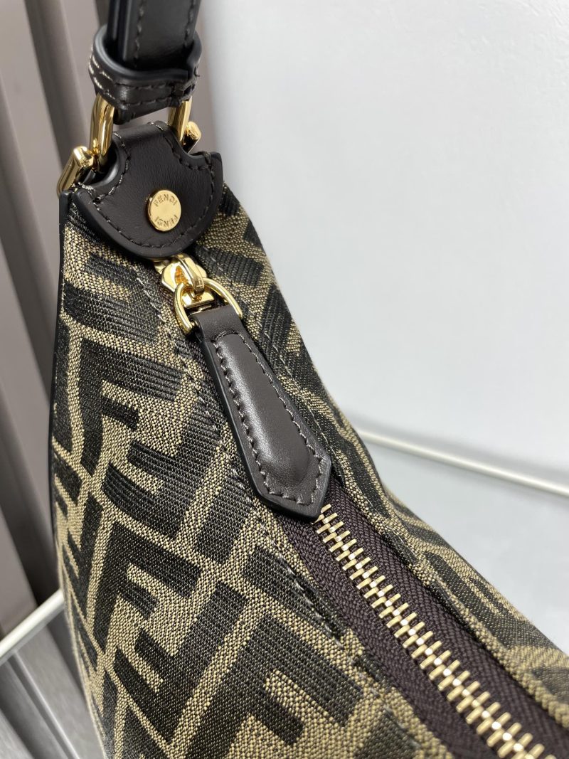 FendiIGRAPHY MEDIUM 29 IN GURKHA JACQUARD FABRIC FF MOTIF GOLD HARDWARE