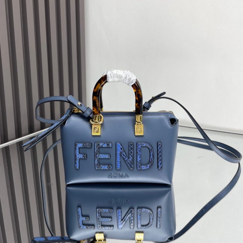 BY THE WAY MINI 18 IN AEGEAN BLUE LAMBSKIN GOLD HARDWARE