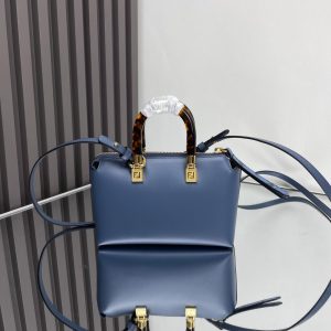 BY THE WAY MINI 18 IN AEGEAN BLUE LAMBSKIN GOLD HARDWARE