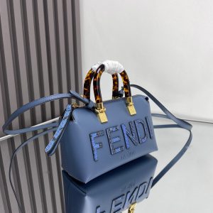 BY THE WAY MINI 18 IN AEGEAN BLUE LAMBSKIN GOLD HARDWARE