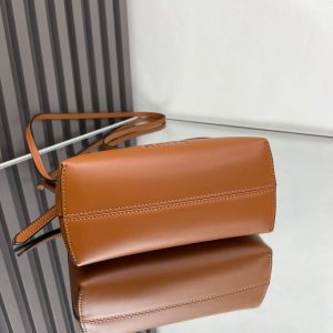 BY THE WAY MINI 18 IN BURNT ORANGE EMBOSSED CALFSKIN GOLD HARDWARE