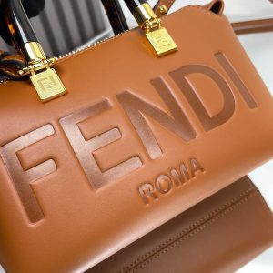 BY THE WAY MINI 18 IN BURNT ORANGE EMBOSSED CALFSKIN GOLD HARDWARE