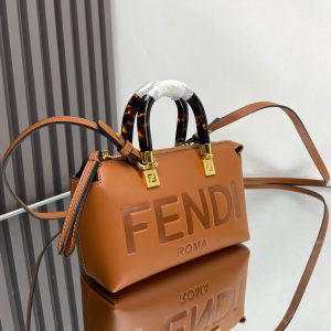 BY THE WAY MINI 18 IN BURNT ORANGE EMBOSSED CALFSKIN GOLD HARDWARE