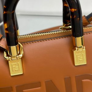 BY THE WAY MINI 18 IN BURNT ORANGE EMBOSSED CALFSKIN GOLD HARDWARE