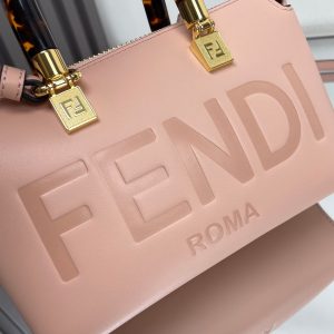 BY THE WAY MINI 18 IN ROSE FOG EMBOSSED CALFSKIN GOLD HARDWARE