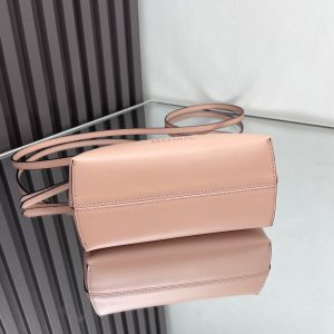 BY THE WAY MINI 18 IN ROSE FOG EMBOSSED CALFSKIN GOLD HARDWARE