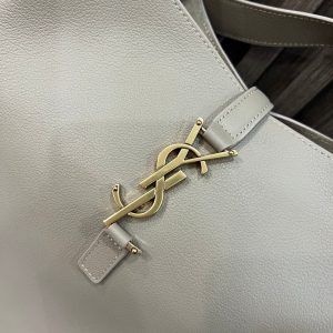 le 5a7 large 30cm grey calfskin