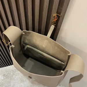 le 5a7 large 30cm grey calfskin