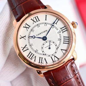 RONDE LOUIS CARTIE 40MM ROSE GOLD WHITE DIAL