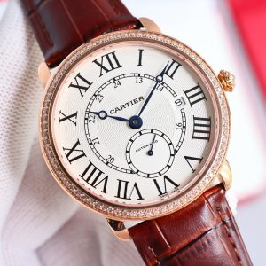 RONDE LOUIS CARTIE 40MM ROSE GOLD WHITE DIAL