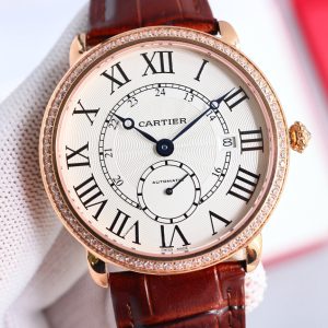 RONDE LOUIS CARTIE 40MM ROSE GOLD WHITE DIAL