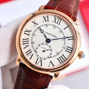 RONDE LOUIS CARTIE 40MM ROSE GOLD WHITE DIAL