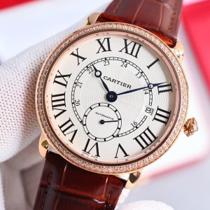 RONDE LOUIS CARTIE 40MM ROSE GOLD WHITE DIAL