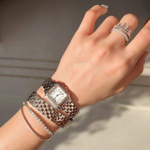 img_78aebd60_20241109_i1731081928_1831_9_jpg Panthere 22mm Pink Gold Silver Diamond Bezel Double Chain 44cm