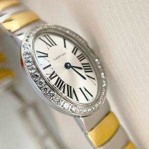 Baignoire 23mm Tow-Tone Yellow Gold Diamond Bezel