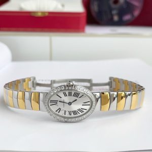 Baignoire 23mm Tow-Tone Yellow Gold Diamond Bezel