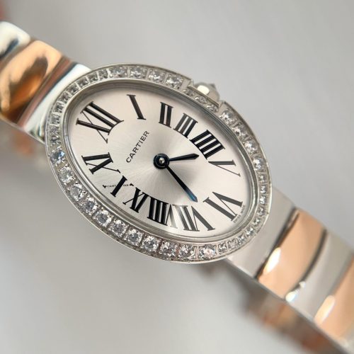 Baignoire 23mm Pink Gold Diamond Bezel