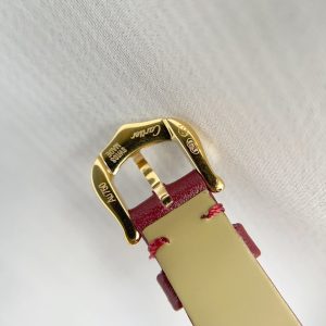 Baignoire Gold Case Red Leather Red Dial