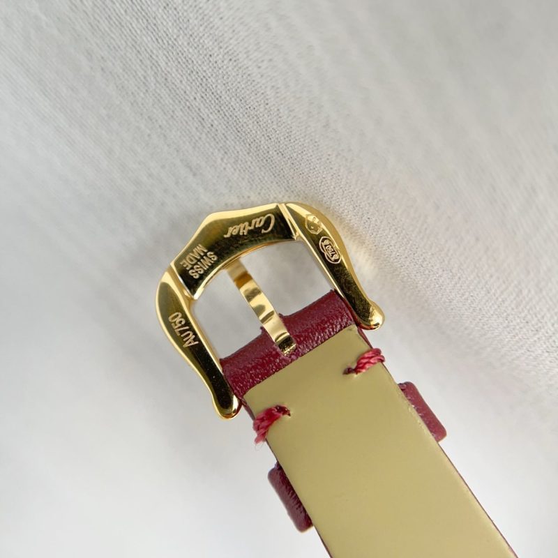 Baignoire Gold Case Red Leather Red Dial