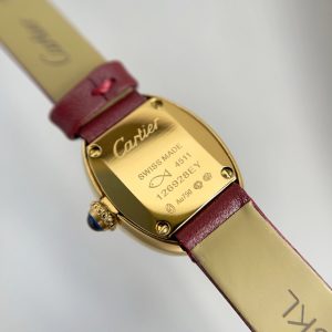 Baignoire Gold Case Red Leather Red Dial