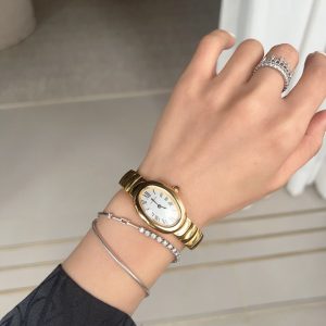 Baignoire Gold White Dial