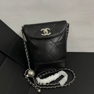 img_7fec9247_20240416_i1713200988_2629_0_jpg CC Phone Holder Bag 17cm Black Lambskin