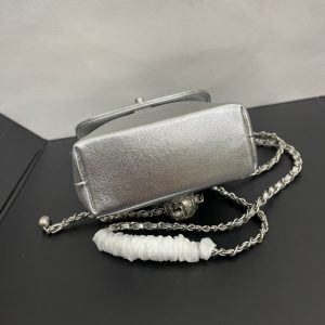 img_7fec9247_20240416_i1713201104_5203_3_jpg CC Phone Holder Bag 17cm Sliver Metalic Leather