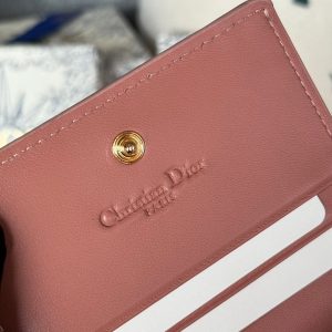 img_80e46a01_20231126_i1700988066_6817_6_jpg CD Caro 11cm Compact Wallet Dark Pink Calfskin
