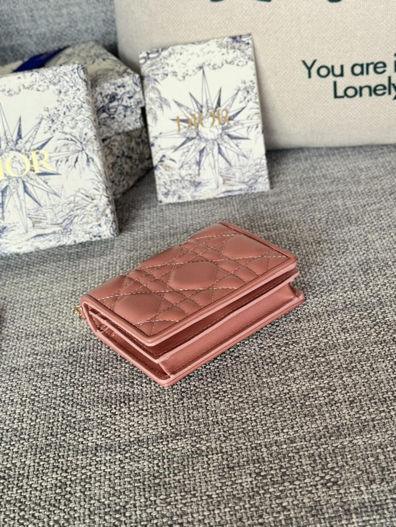 img_80e46a01_20231126_i1700988066_7317_5_jpg CD Caro 11cm Compact Wallet Dark Pink Calfskin