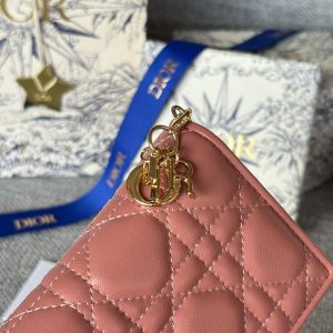 img_80e46a01_20231126_i1700988066_9672_2_jpg CD Caro 11cm Compact Wallet Dark Pink Calfskin