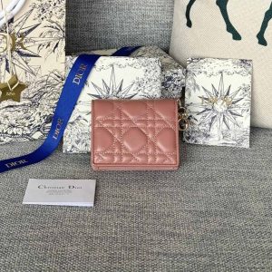 img_80e46a01_20231126_i1700988067_7109_7_jpg CD Caro 11cm Compact Wallet Dark Pink Calfskin