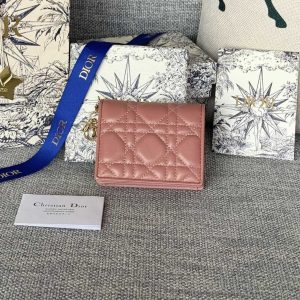 img_80e46a01_20231126_i1700988067_8630_8_jpg CD Caro 11cm Compact Wallet Dark Pink Calfskin