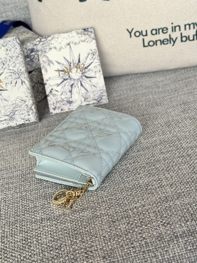 img_80e46a01_20231126_i1700988742_2079_2_jpg CD Caro 11cm Compact Wallet Shiny Cloud Blue Calfskin