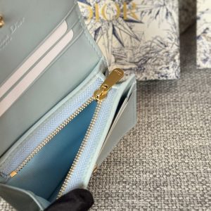 img_80e46a01_20231126_i1700988742_222_3_jpg CD Caro 11cm Compact Wallet Shiny Cloud Blue Calfskin