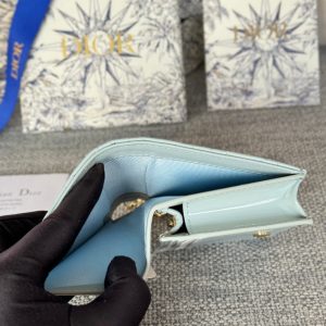img_80e46a01_20231126_i1700988742_3507_7_jpg CD Caro 11cm Compact Wallet Shiny Cloud Blue Calfskin