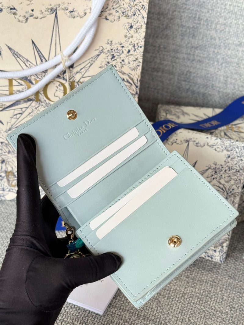 img_80e46a01_20231126_i1700988742_7866_5_jpg CD Caro 11cm Compact Wallet Shiny Cloud Blue Calfskin